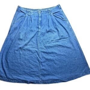 Og dockers blue denim maxi skirt